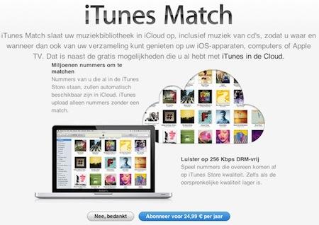 iTunes Match débarque aux Pays-Bas