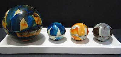 Sphères en chocolat