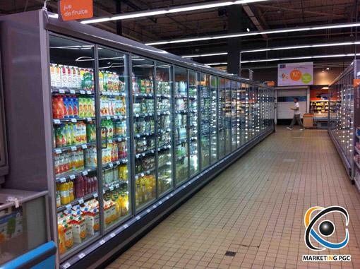 700km de meubles réfrigérés à fermer