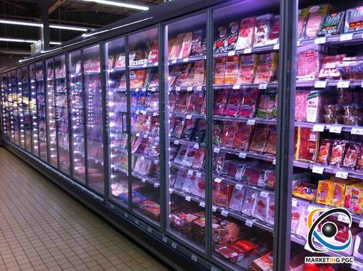 700km de meubles réfrigérés à fermer