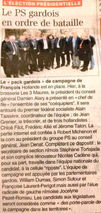Le PS du Gard lance la campagne de François Hollande
