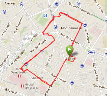 Course : 10km du 14ème – 22/01/12 – Paris