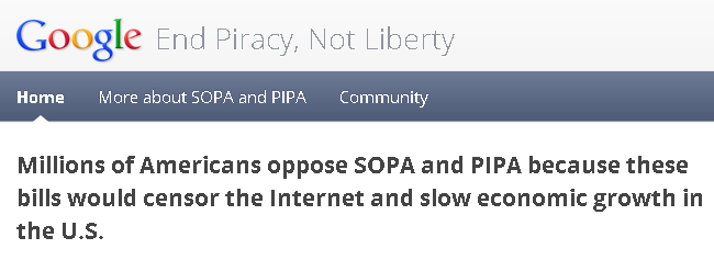sopa blackout google petition gnd geek La pétition google anti SOPA atteint 4,5 millions de signatures google 2 geek gnd geekndev