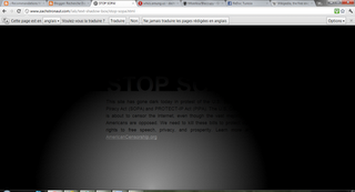 Le Web 2.0 en Grève contre SOPA et PIPA