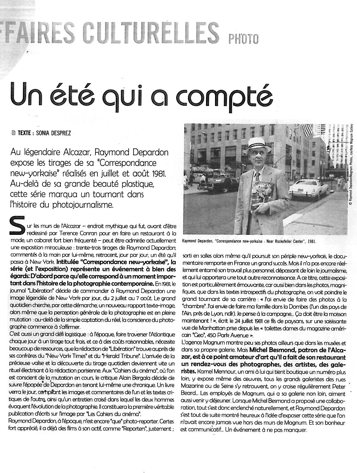 Un été qui a compté !!