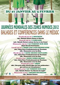 Affiche de la Journée Mondiale des Zones Humides en Médoc