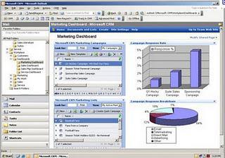  capture d'écran du crm microsoft