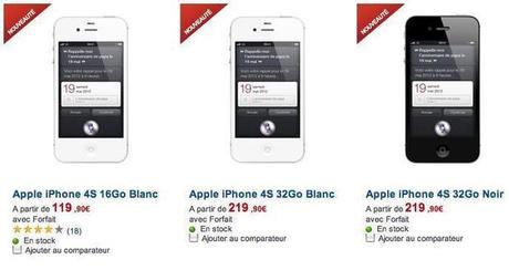 SFR ''solde'' tous les modèles iPhone (-30€)...