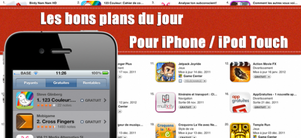 Les 25 bons plans de l’App Store pour iPhone et iPod Touch du 19 janvier 2012
