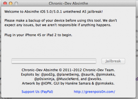 Tutoriel: Jailbreaker votre iPhone 4S et iPad 2 Untethered avec Absinthe