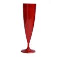 flûte champagne plastique jetable rouge