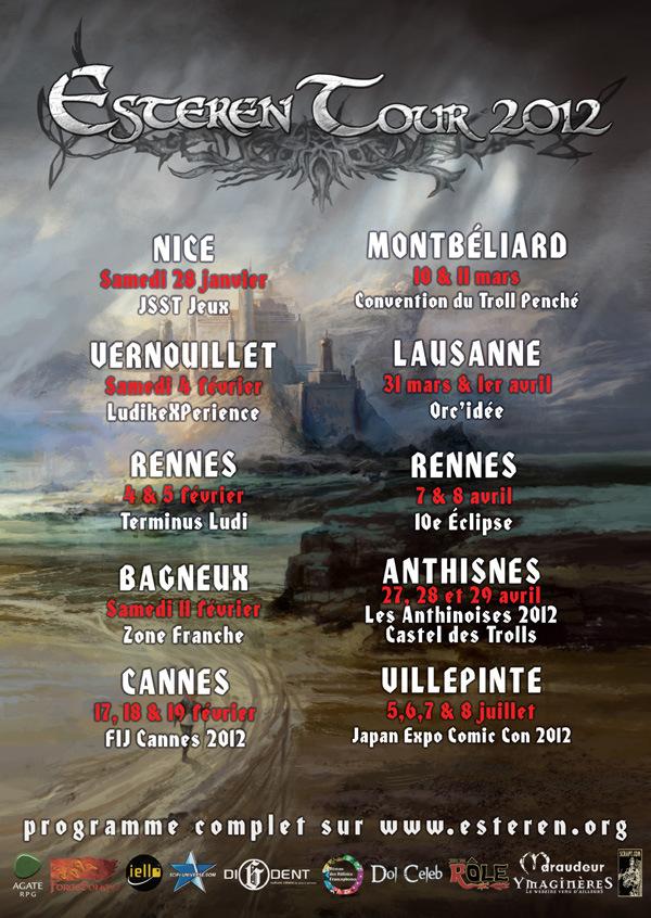 esteren tour 2012 programme 600px Esteren Tour 2012 : Découvrez les premières dates