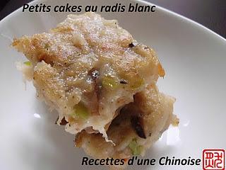 J-2: Une variété de Dim Sum: petit cake au radis blanc 萝卜丝糕 luóbosī gāo