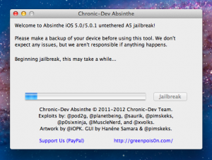 [En images] Jailbreak iPad 2 iOS 5 et iPhone 4S avec Absinthe sur Mac
