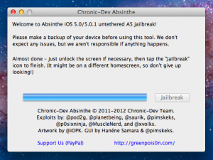 [En images] Jailbreak iPad 2 iOS 5 et iPhone 4S avec Absinthe sur Mac