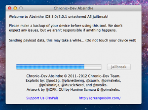 [En images] Jailbreak iPad 2 iOS 5 et iPhone 4S avec Absinthe sur Mac