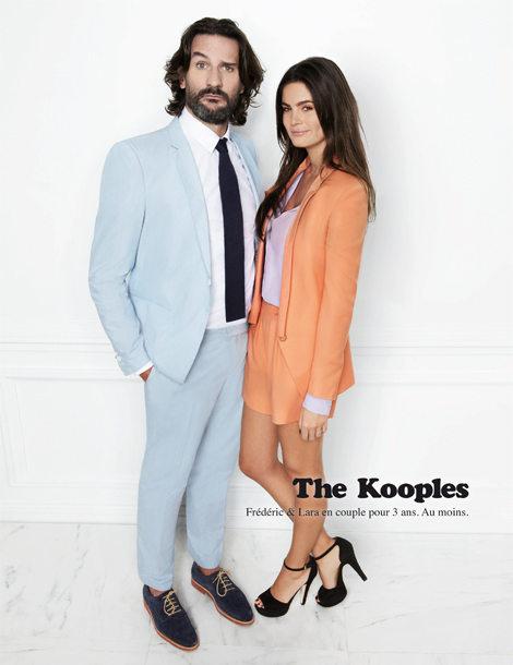 Frédéric Beigbeder et Lara pour The Kooples