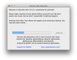 [Tuto] Le Jailbreak Untether iOs 5.0.1 pour iPhone 4S et iPad 2 (via Absinthe Mac/Pc)