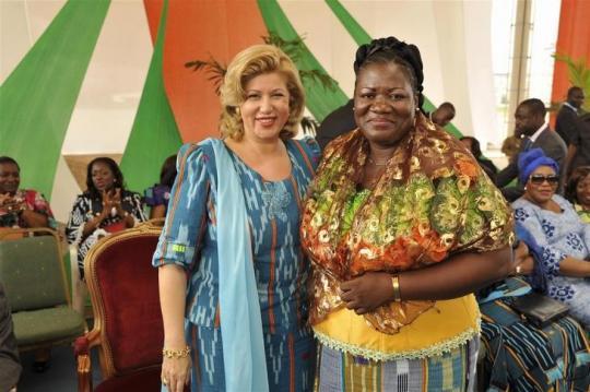 La premiere dame de cote d'ivoire, dominique Ouattara