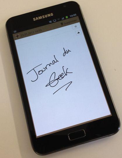 samsung note Galaxy Note : une mise à jour pour les petites mains