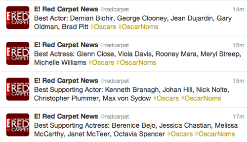 Les nominations pour les Oscars de meilleurs...