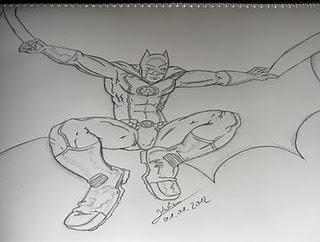 Dessin de Batman 1/3: le crayonné.