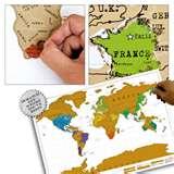 Scratch Map (carte à gratter) : Un cadeau international