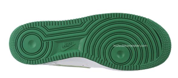 Nike Air Force 1 Black/Action-Red & White/Green dispos