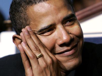 Barack Obama a le sourire