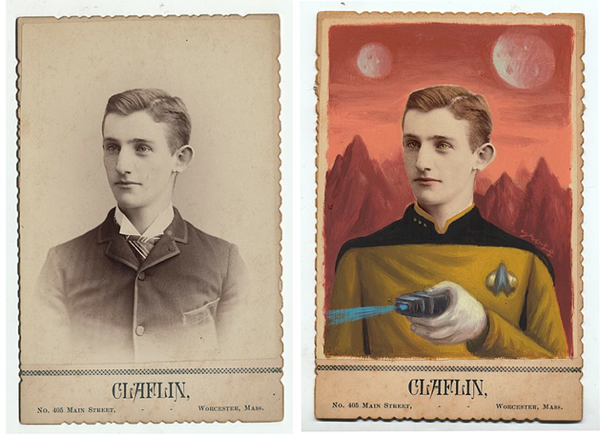 Alex Gross | Cabinet Card Paintings