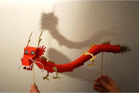 Papertoy Dragon 2012 de Tina Kraus (x 4)