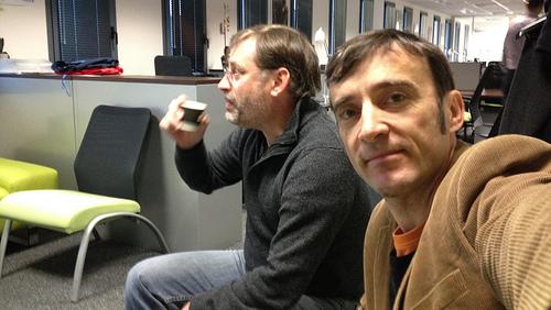 19/01/2012 With Philippe, nice to be back at the office.A...