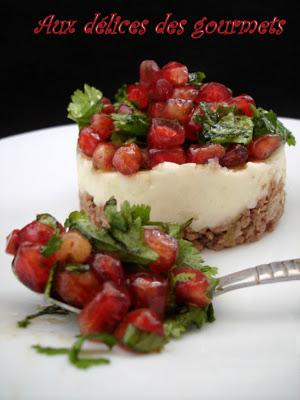 VIANDE HACHÉE EN PARMENTIER  ET SALADE DE PERSIL A LA GRENADE