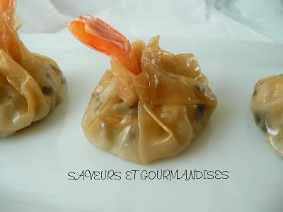 Wontons aux crevettes