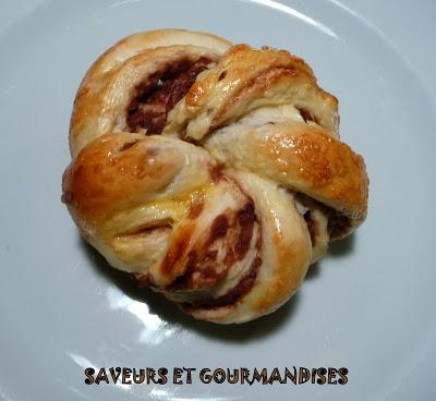 Brioches torsadées à la pâte de haricots rouges