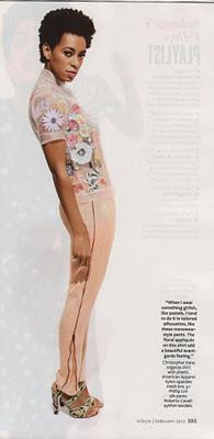 Solange dans InStyle en février