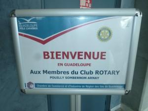 Le Rotary Club de POUILLY SOMBERNOM ARNAY en Guadeloupe