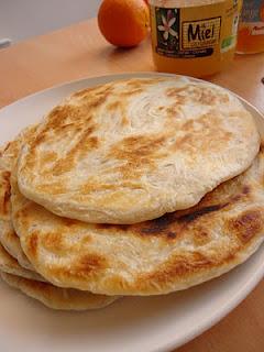 M'semen, crêpes feuilletées marocaines
