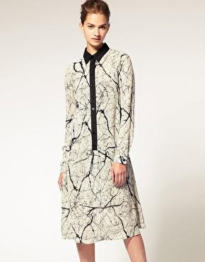 ROBE COL CONTRASTE ASOS 