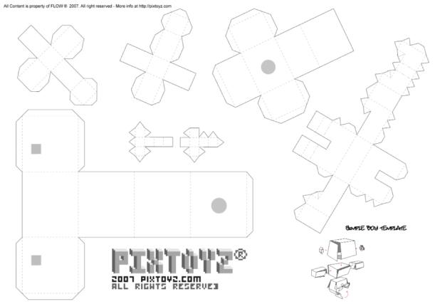 Papertoy ‘El Pixelo’ de Pixtoyz (x 2)
