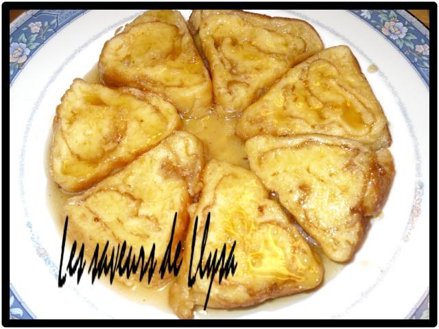 Omelette roulée au miel