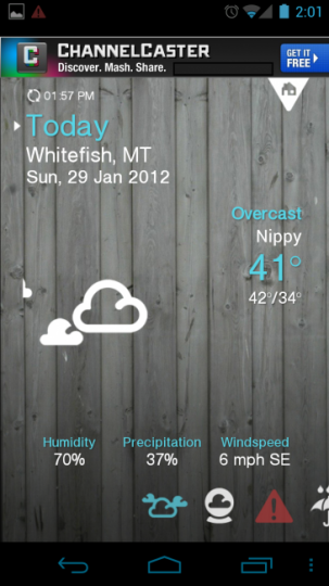 Screenshot 2012 01 29 14 01 45 365x650 303x540 1Weather lapplication Android qui vous fera apprécier la météo