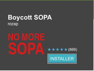 Boycott SOPA sur l'Android Market. Une application illégale en France ?