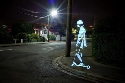 Technique : du light painting avec des pochoirs