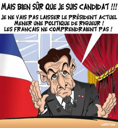 Le candidat SARKO et le Président de la République ...