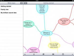 TotalRecall Ipad 300x225 Boostez votre créativité avec 4 applications de mindmapping gratuites pour iPad