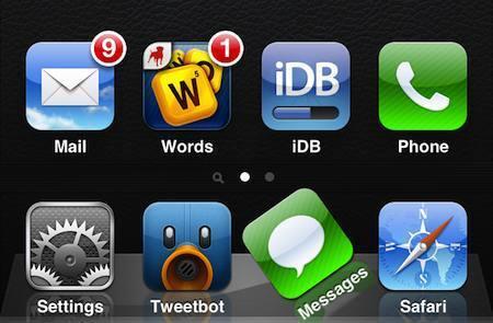 IconBounce, ajoute des animations sur les icônes du dock iPhone...