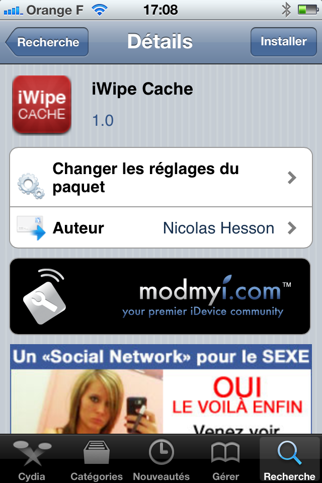Cydia: Réparer le icônes blancs du jailbreak avec IWipe Cache
