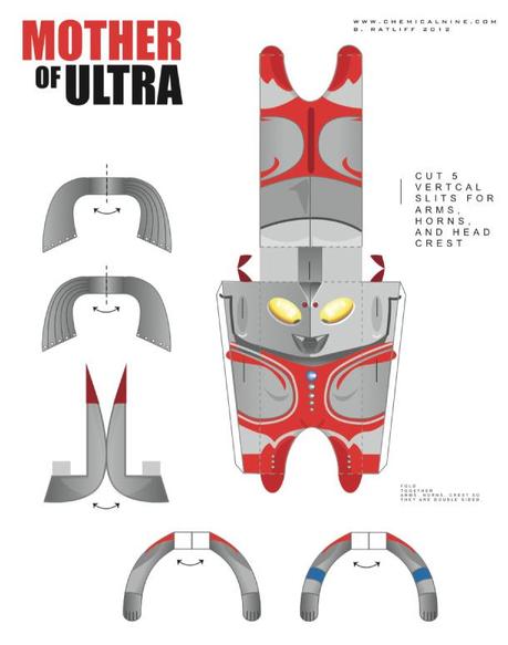Blog_Paper_Toy_papertoy_Motherofultra_Bratliff_template_preview ‘Mother of Ultra’ de Bryan C. Ratliff