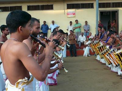 La fête du temple à Cochin